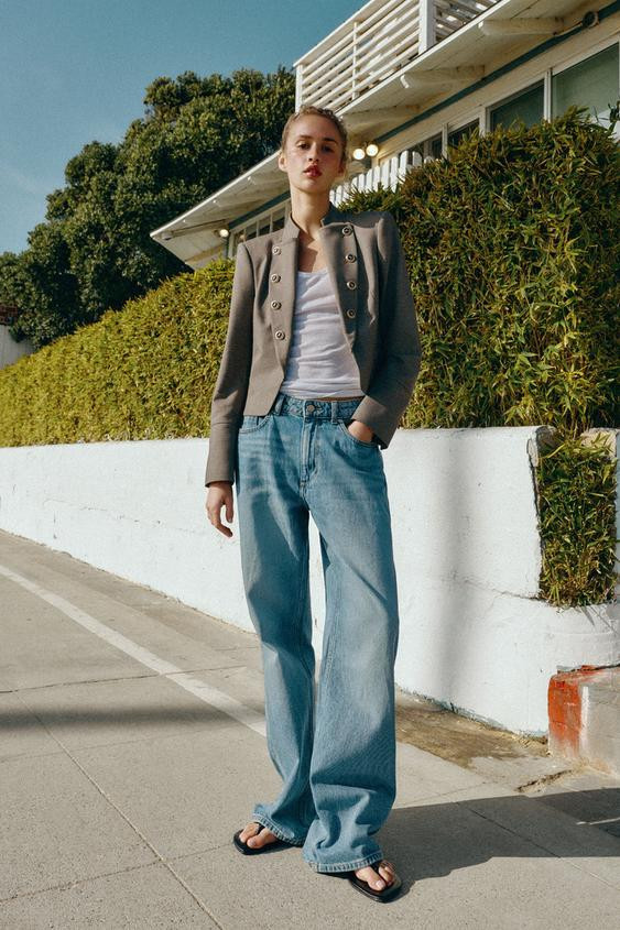 TAILORED BLAZER WITH LAPEL BUTTONS | Zara US