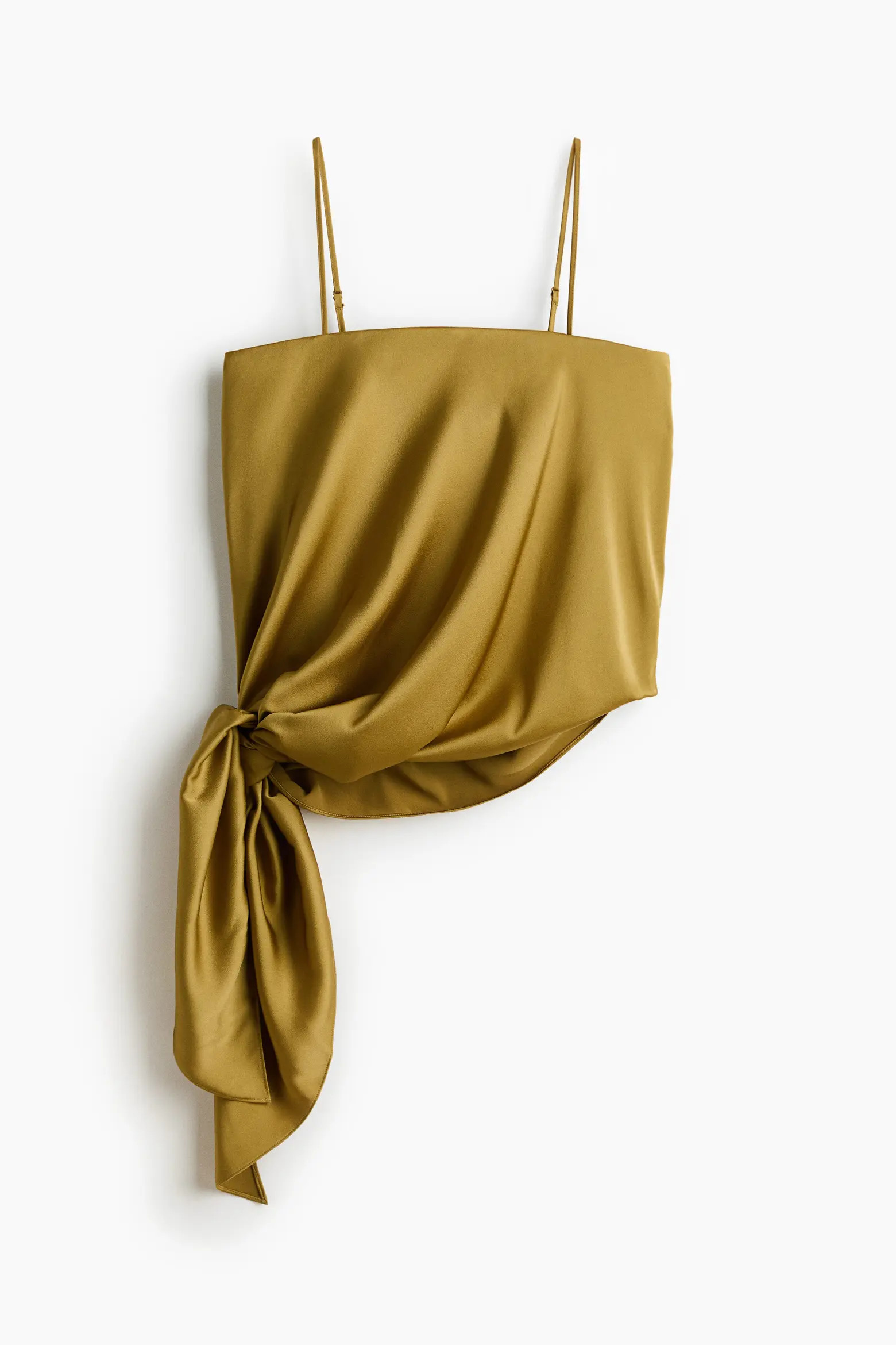 Draped-panel Satin Strappy Top (Women) | Nordstrom | Nordstrom