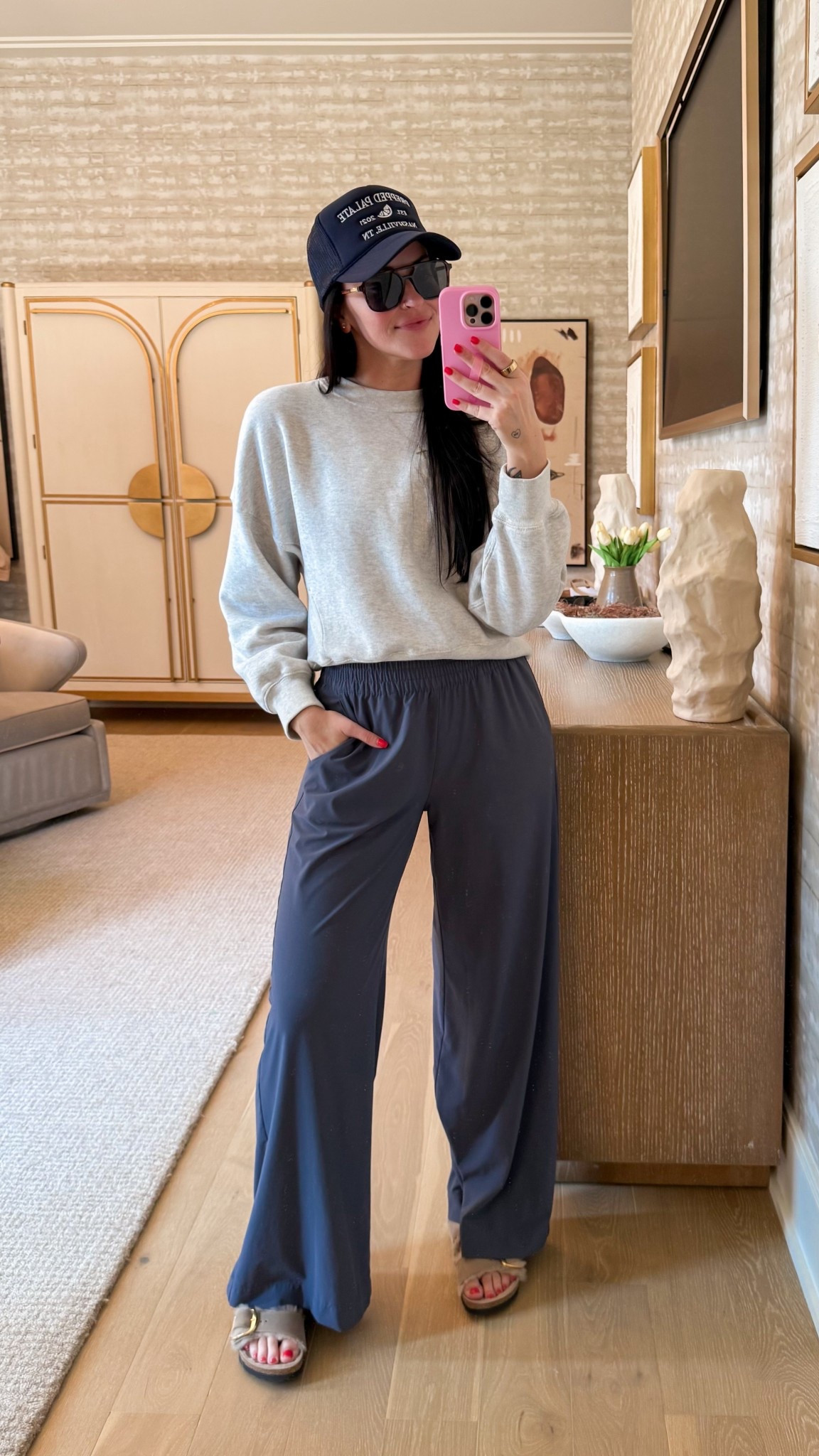 Wearing a M in the Vuori Villa Wideleg Pant. Super comfy + versatile and they are wrinkle resistant! 

#LTKActive #LTKfitnessgoals #LTKootd