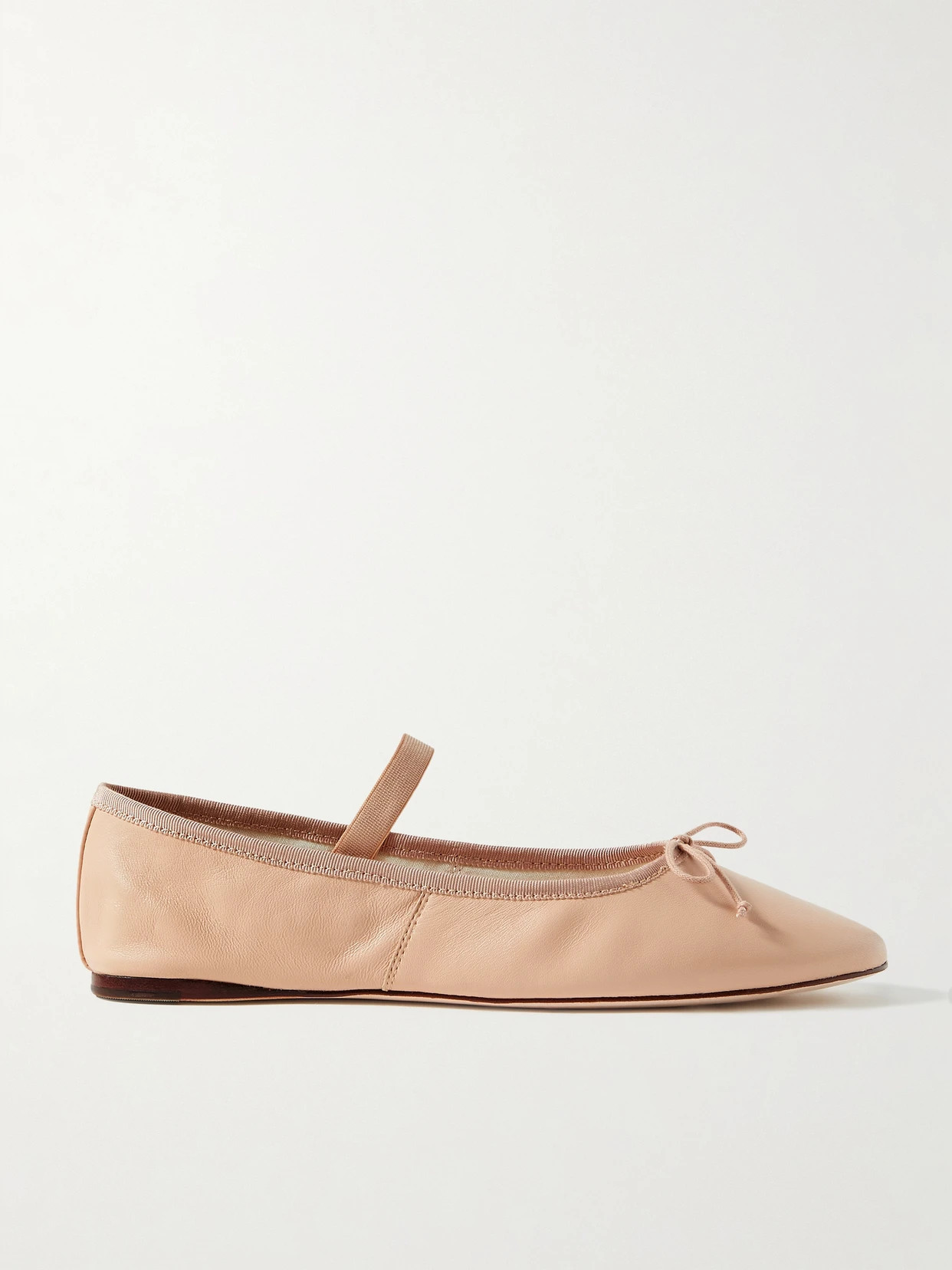 Loeffler Randall - Leonie Leather Ballet Flats - Pink | NET-A-PORTER (US)