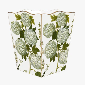 Pale Hydrangea Wastebasket | Dear Keaton