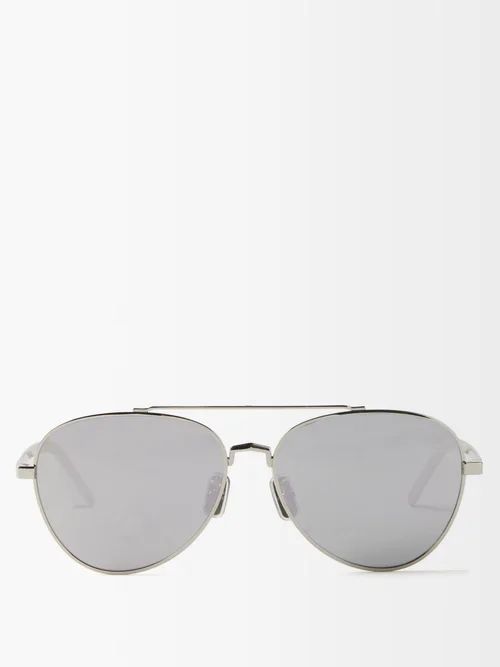 Givenchy - Aviator Metal Sunglasses - Mens - Silver | Matches (US)