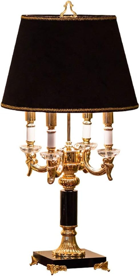 Table Lamp European Luxury Living Room Crystal Table Lamp Bedroom Bedside Lamp Creative Lighting ... | Amazon (US)