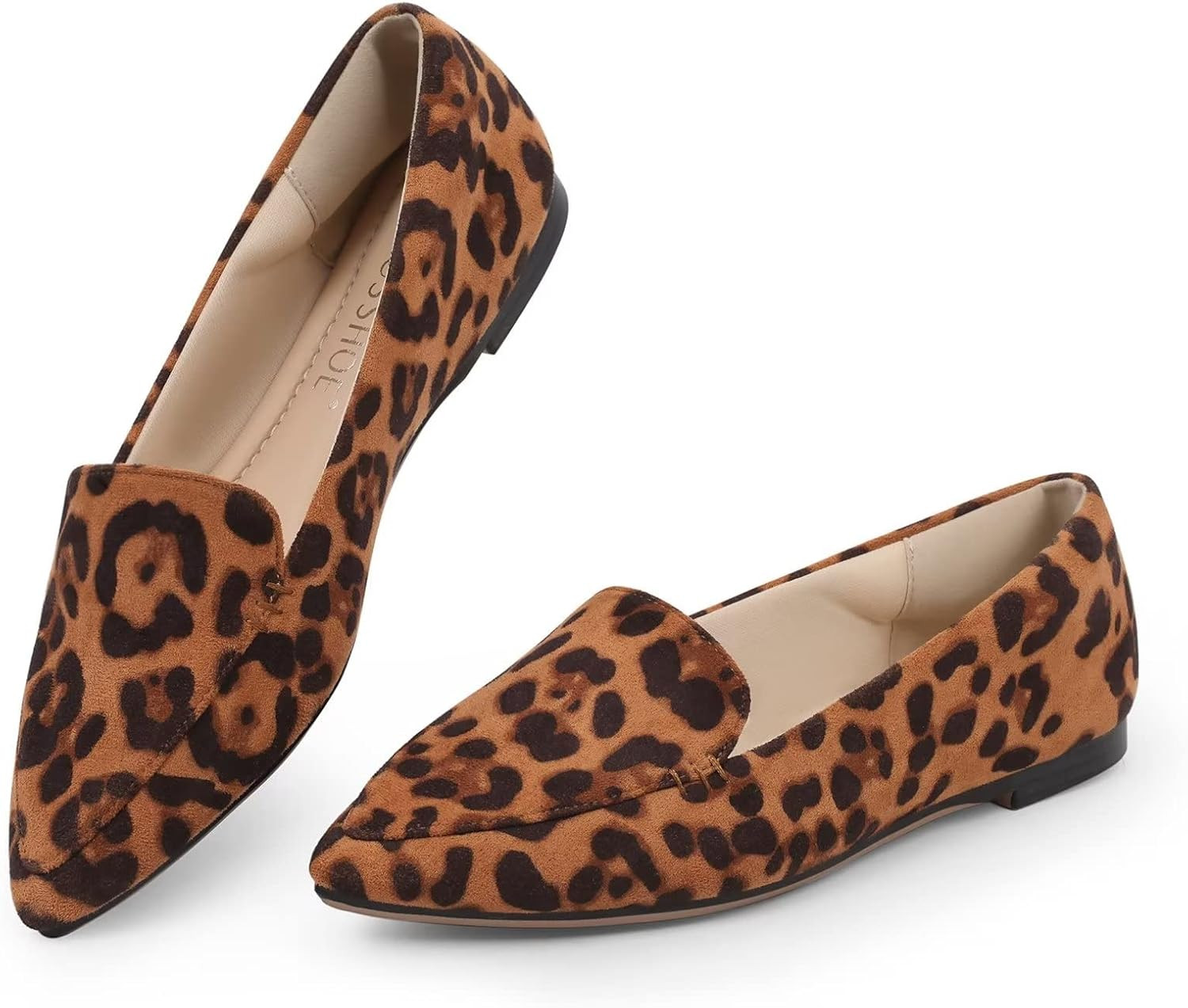 MUSSHOE Loafers for Women Comfortable Pointed Toe Memory Foam Women's Loafers | Amazon (US)