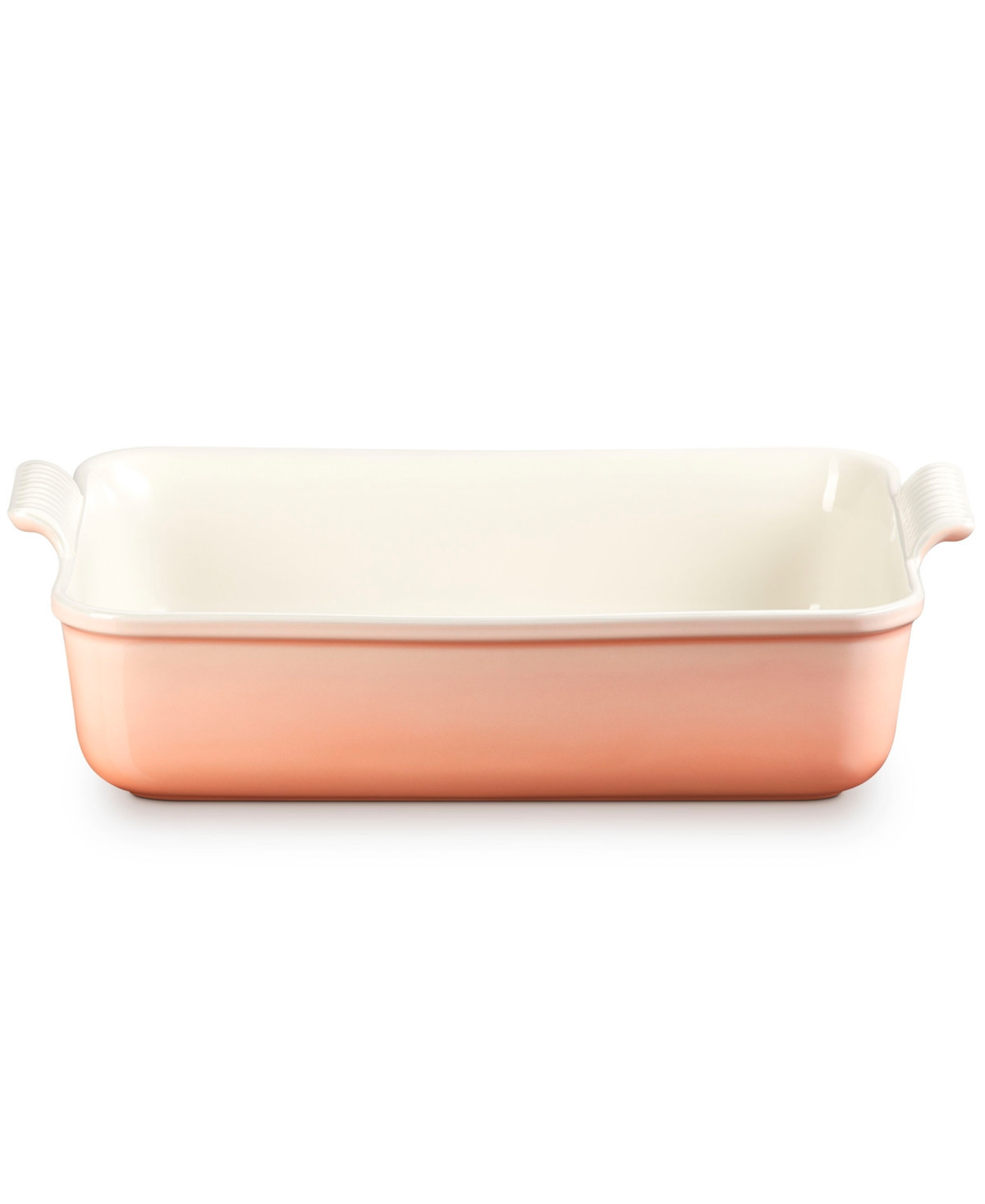Le Creuset Stoneware 6.75 Quart Heritage Deep Rectangular Lasagna Dish - Peche | Macy's