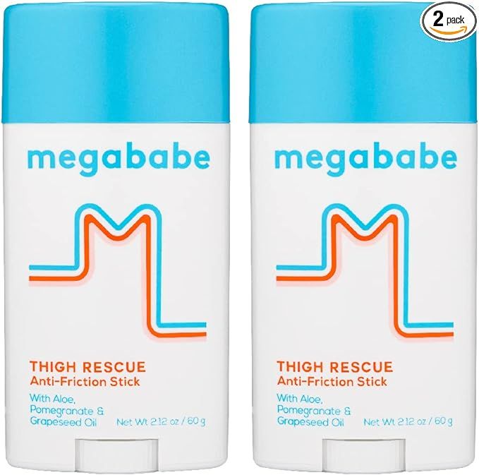 Megababe Thigh Rescue Anti-Chafe Stick 2.12oz - 2 Pack | Amazon (US)