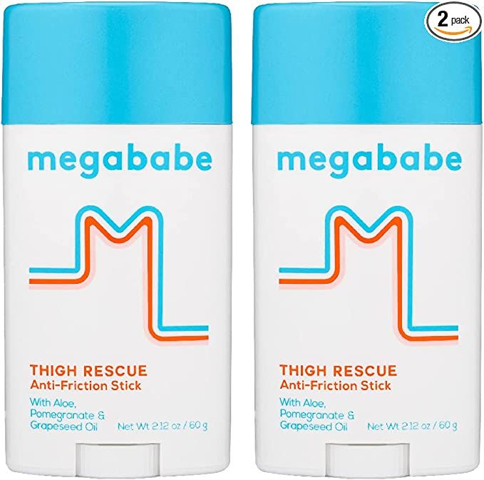 Megababe Thigh Rescue Anti-Chafe Stick 2.12oz - 2 Pack | Amazon (US)