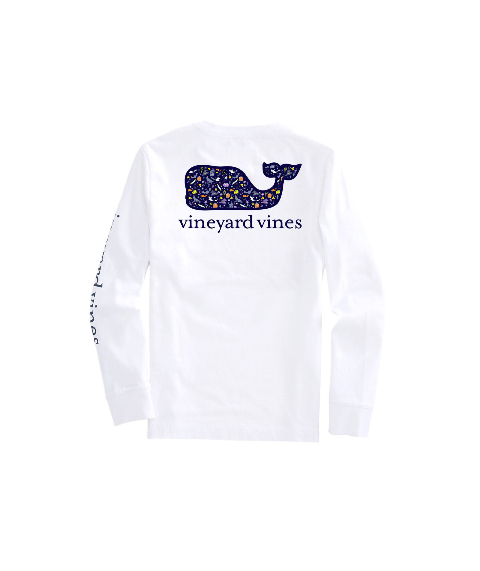 OUTLET Kids' Halloween Trick Or Treat Whale Long-Sleeve Pocket Tee | vineyard vines