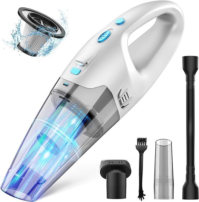 Handheld Vacuum Cordless,Car Vacuum Portable Cordless,Strong Suction Portable Hand Vacuum Cordles... | Amazon (US)