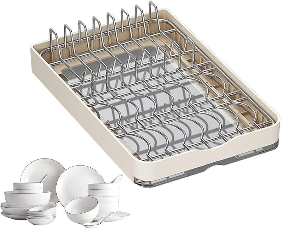 Pull Out Cabinet Drawer - Slide Out Drawers for Kitchen Cabinets | Metal Slide Out Dish and Bowl ... | Amazon (US)
