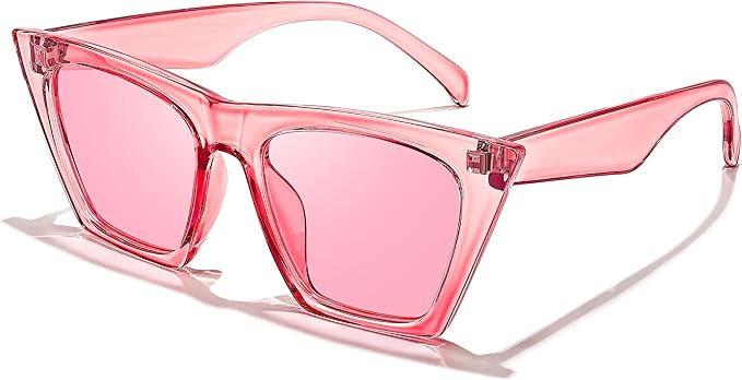 FEISEDY Vintage Square Cat Eye Sunglasses Women Trendy Cateye Sunglasses B2473 | Amazon (US)