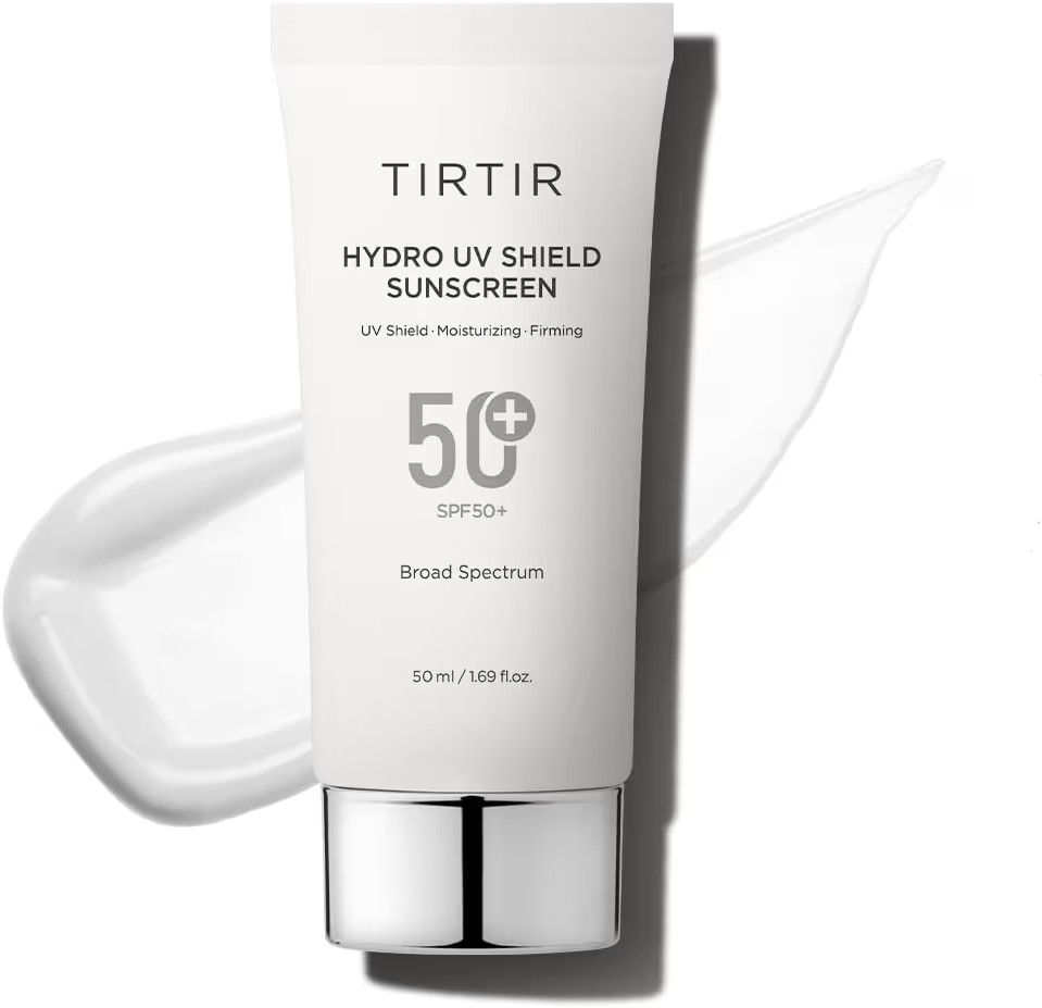 TIRTIR Hydro UV Shield Sunscreen | SPF 50+ Broad Spectrum UVA UVB Korean No White Cast Face Sunbl... | Amazon (US)