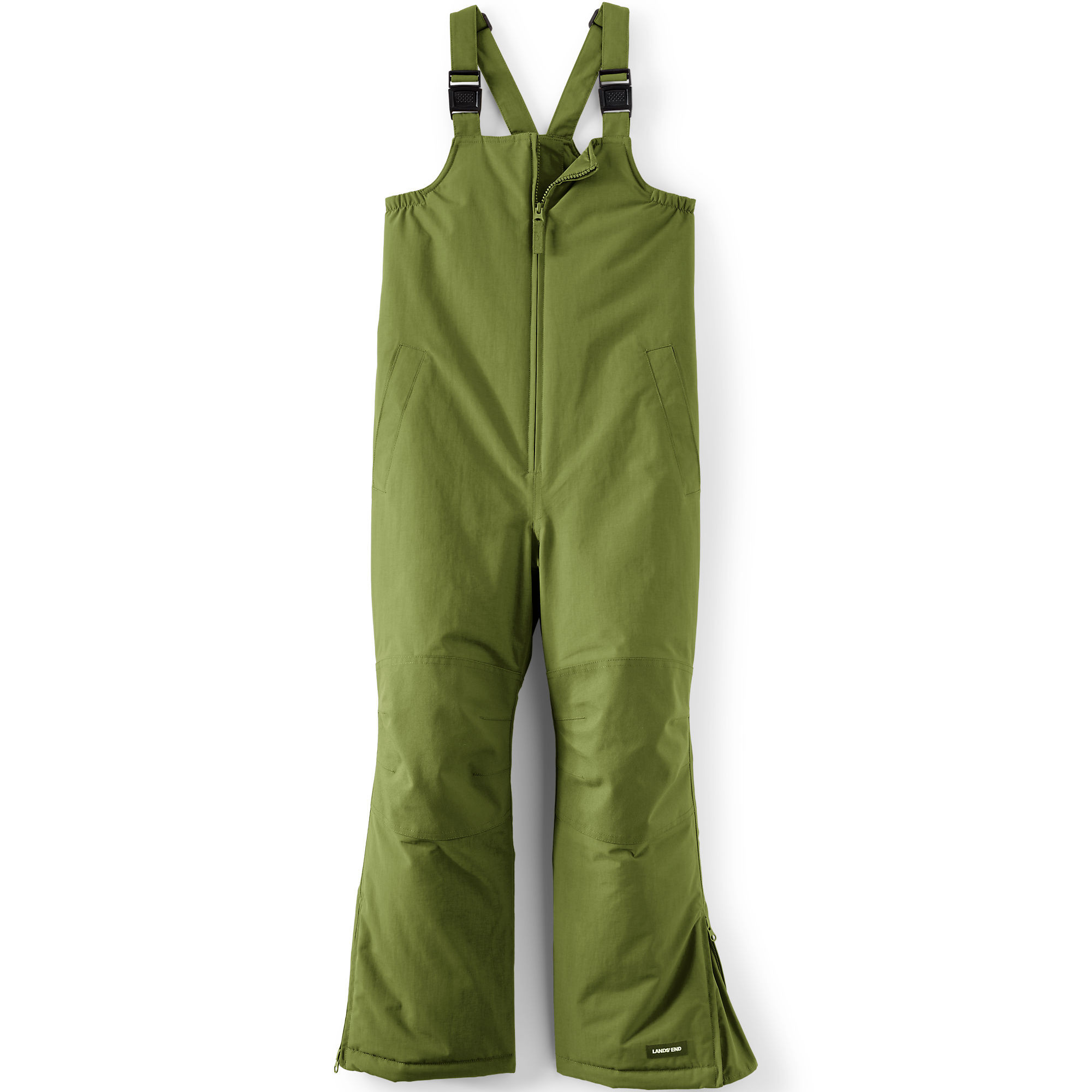 Kids Squall Waterproof Insulated Iron Knee Snow Bibs | Lands' End (US)