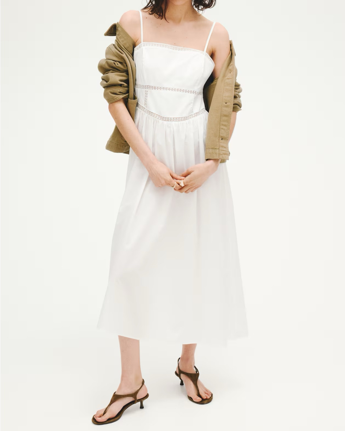 White midi dress - doen look for less! 

#LTKSeasonal