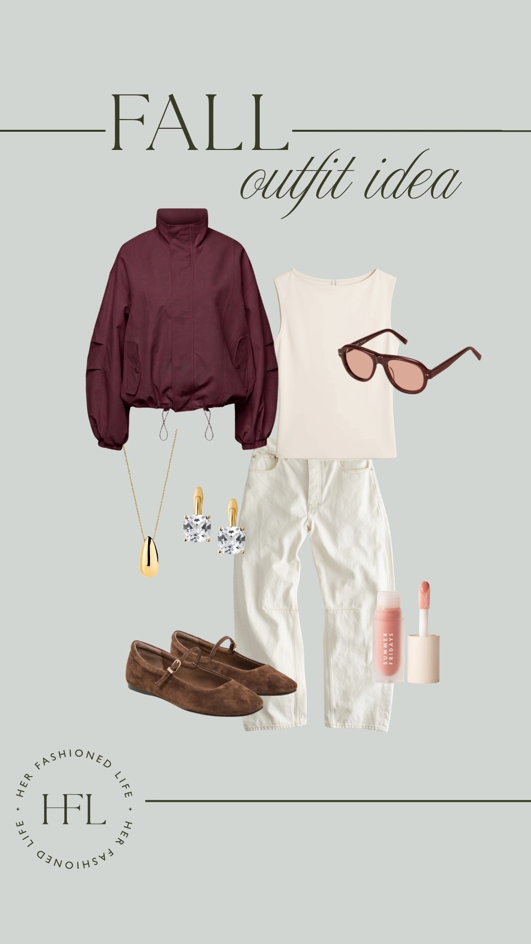 Burgundy fall outfit idea! -Funnel neck jacket -boatneck top -barrel leg jeans -suede Mary Jane’s

#LTKOver40 #LTKSeasonal #LTKootd