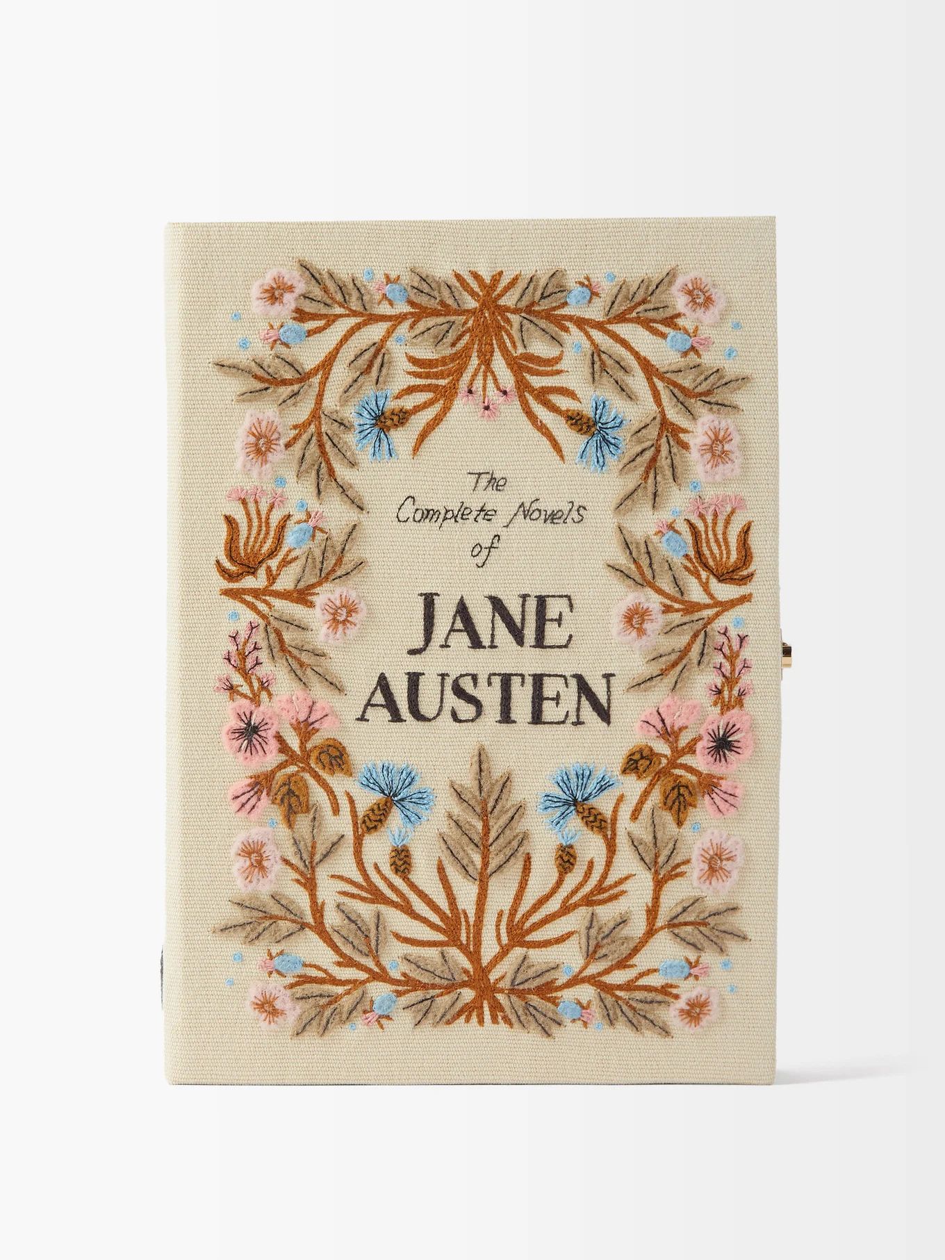 Works of Jane Austen embroidered book clutch | Matches (US)
