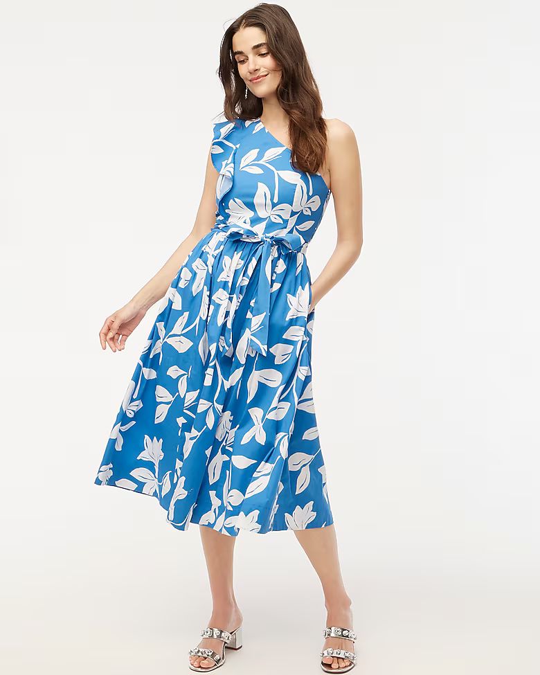 One-shoulder midi dress | J.Crew Factory