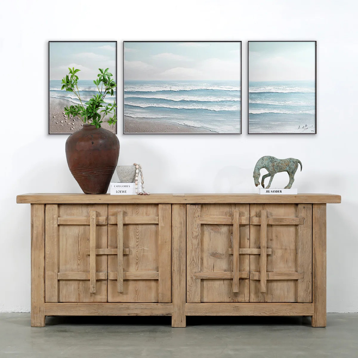Amalfi 91'' Solid Wood Sideboard | Wayfair North America