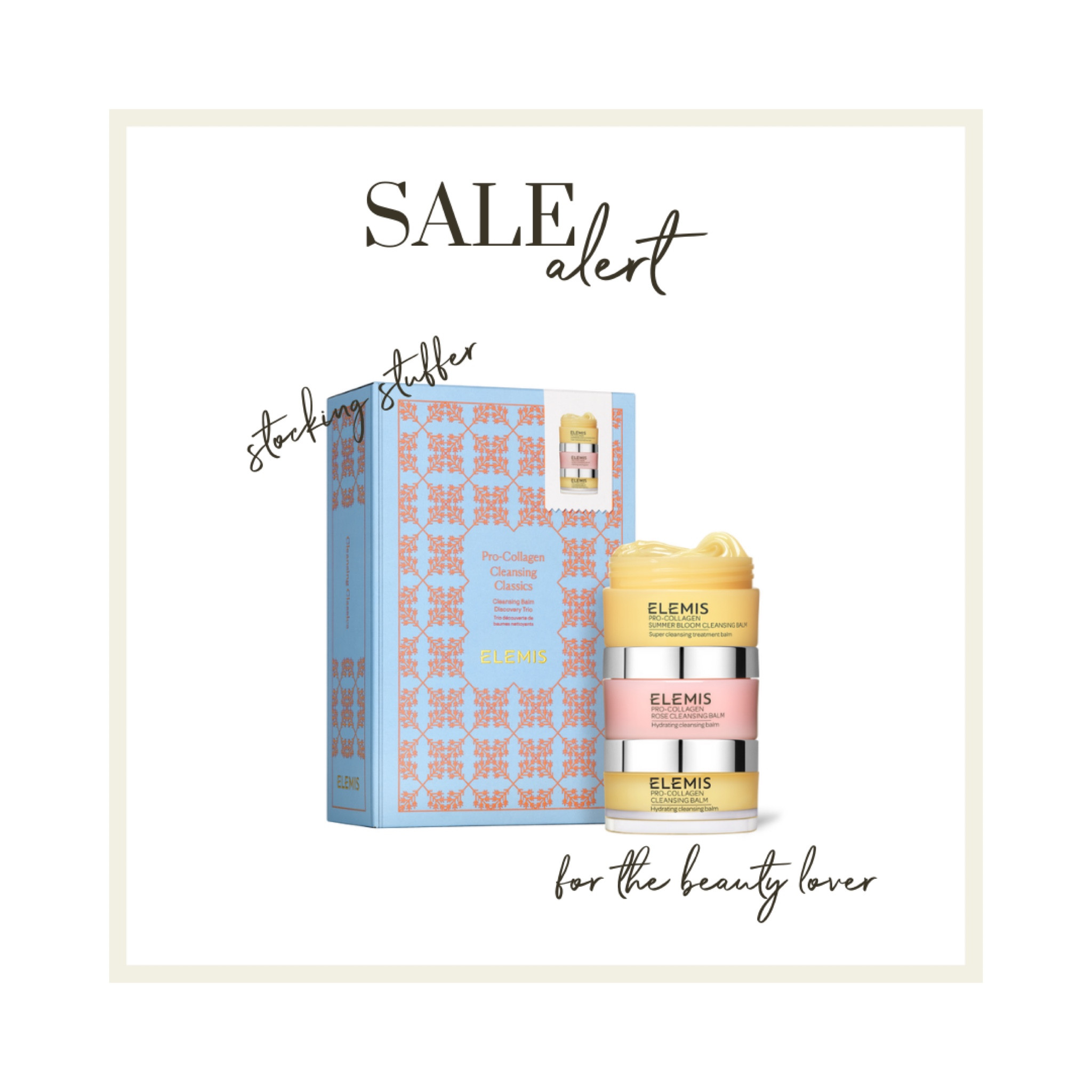 Use code UNWRAP for 50% off the Elemis Pro-Collagen Cleansing Balm Trio, today only. A beauty product I constantly re-stock + the perfect #stockingstuffer !

#LTKbeauty #LTKFind #LTKsalealert