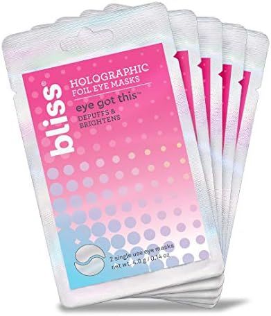 Bliss Eye Got This Holographic Foil Eye Masks for Refreshing and Awakening Eyes, Reduces Puffines... | Amazon (US)