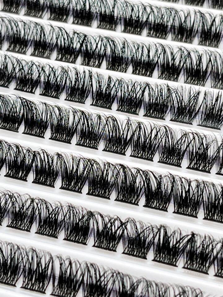 10 Rows Of 120 Clusters Eyelashes, Single Full Curled Eyelashes, Natural Appearance Single Length... | SHEIN