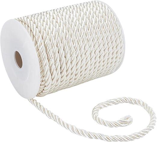 PH PandaHall 5mm/ 18 Yards Twisted Rope for Crafts Nylon Twisted Cord Trim Decorative Rope Silk R... | Amazon (US)