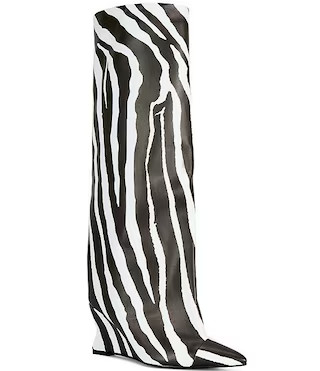 Azalea Wang Kenya Zebra Print Over The Knee Boots | Dillard's | Dillard's