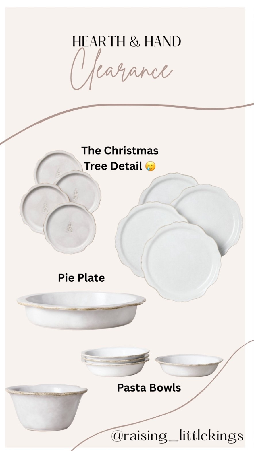 Hearth & Hand CLEARANCE!!!!

I am so obsessed with the white scalloped collection, I’m afraid I need every single one 😍 And the Christmas tree detail on the appetizer plates…come on now!!! Grab them before they are gone! 

#LTKHome #LTKHoliday #LTKGiftGuide