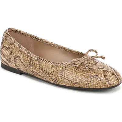 Sam Edelman Alie Ballet Flat in Amber Gold at Nordstrom, Size 8 | Nordstrom