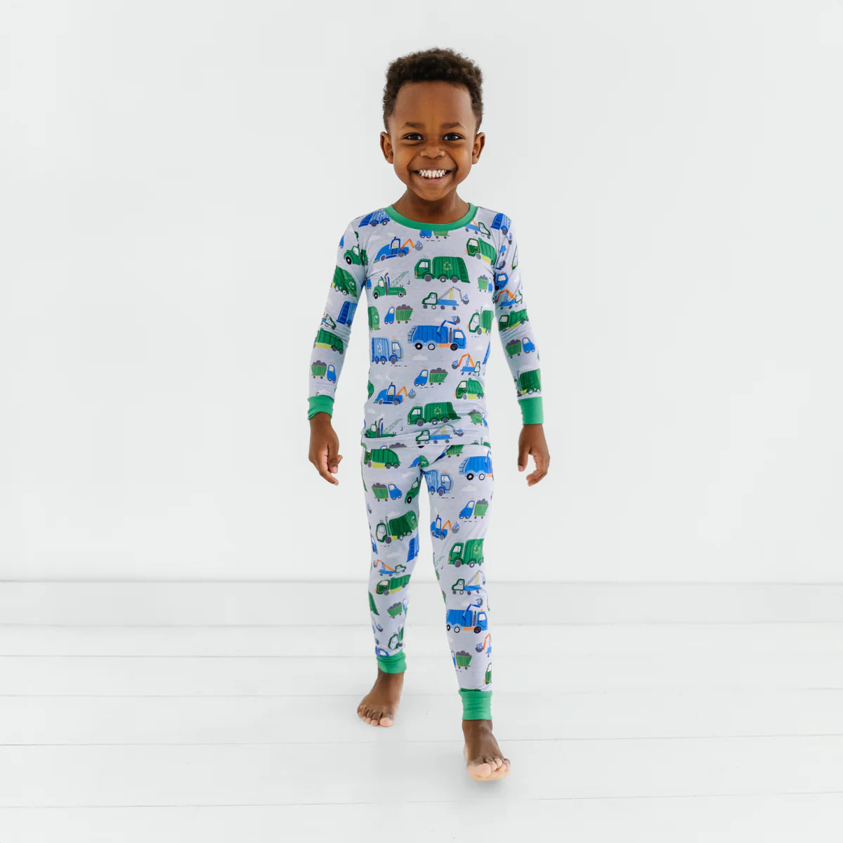 Clean Up Crew Two-Piece Pajama Set | Little Sleepies