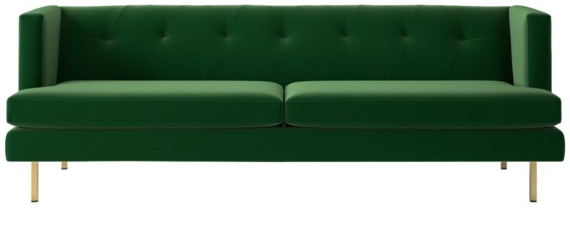 Avec Modern Sofa with Brass Legs + Reviews | CB2 | CB2