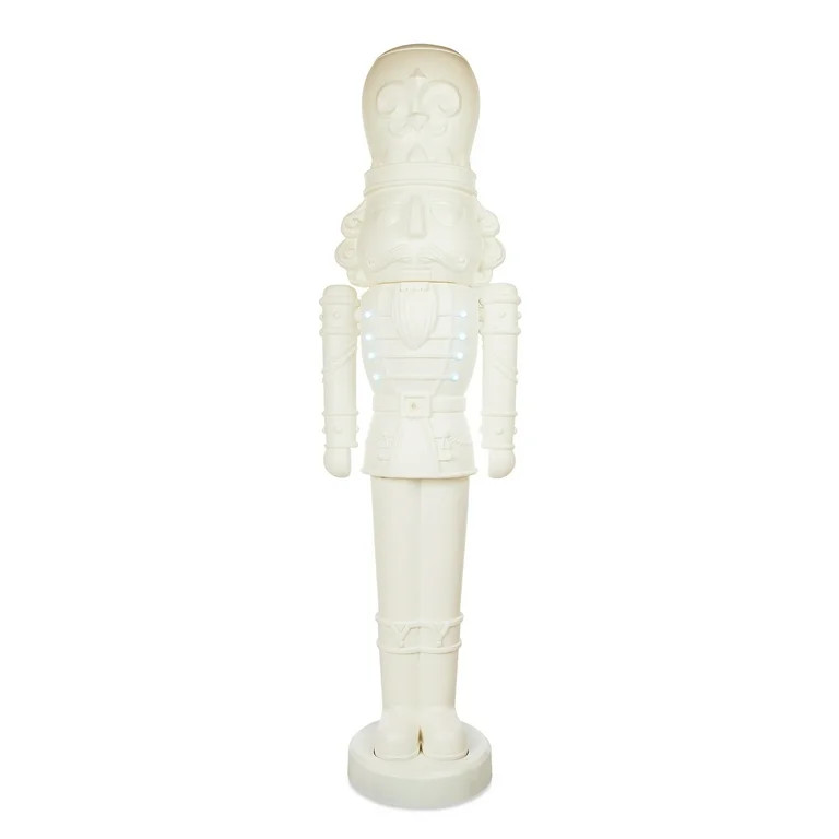 Animated White Nutcracker Blow Mold, 75 in, 6.25 ft, by Holiday Time | Walmart (US)