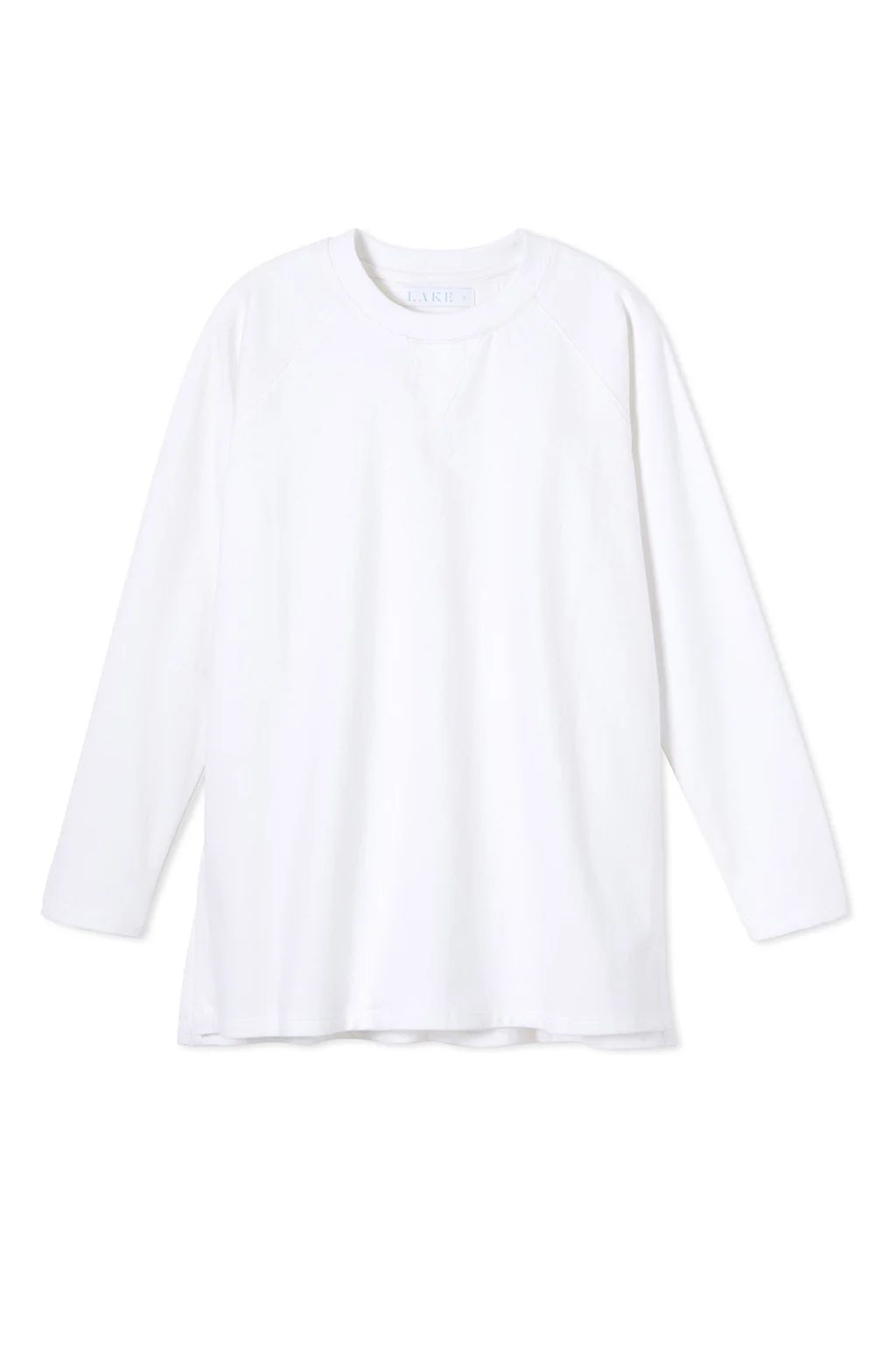 Sweatshirt Tunic in White | Lake Pajamas