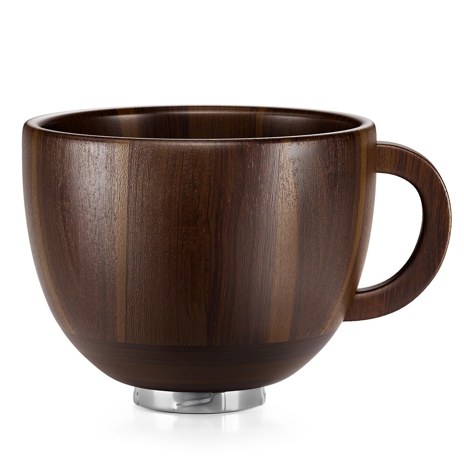 SpaceAid Wooden Bowl with Handle, Kitchen Space Aid Acacia Wood Mixing Bowls Holder for Stand Mix... | Amazon (US)