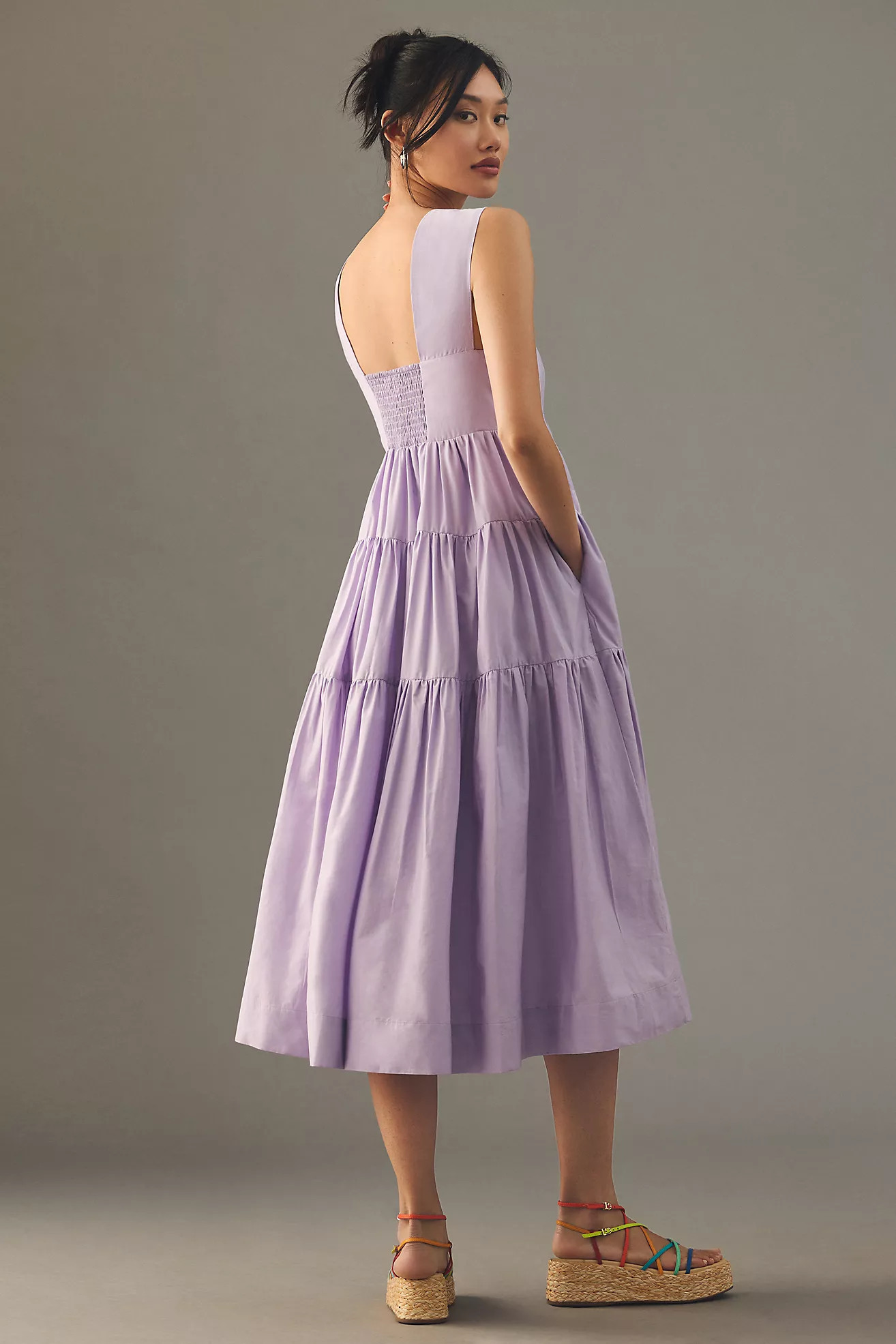 The Helena Square-Neck Babydoll Dress | Anthropologie (US)