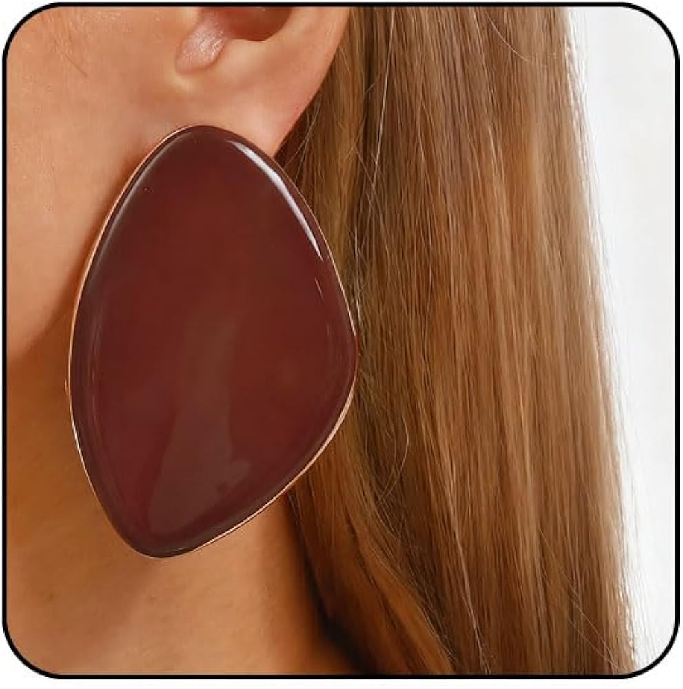 Statement Earrings for Women Big Earrings Large Statement Earrings Chunky Irregular Geometric Dro... | Amazon (US)