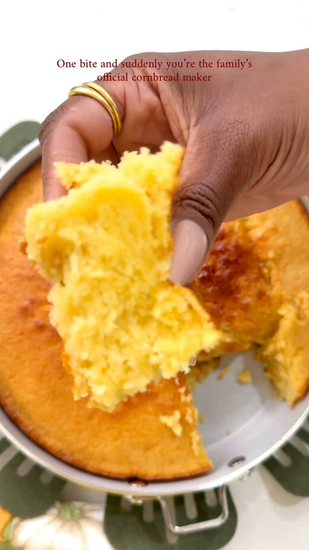I finally perfected the recipe for an easy moist and fluffy cornbread 🌽🍯🧈
And I used my new pot from GoodCook @Target 
Everything you need:
Cornbread mix
Greek yogurt
Honey
Butter
Milk

#LTKfoodie #LTKmomlife #LTKHome