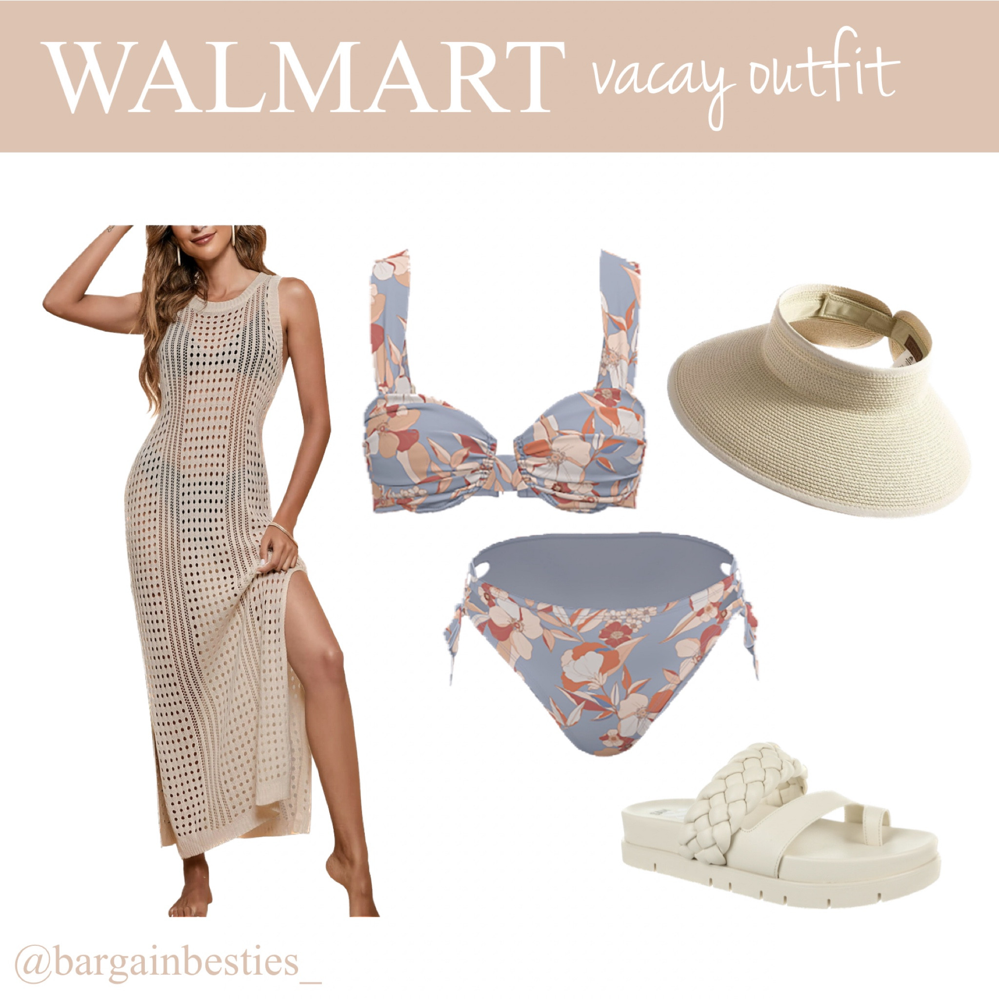 What do we think of this darling vacay outfit from Walmart?! Perfect for the beach/pool/lake ☀️⛱️

#LTKswim #LTKFind #LTKstyletip