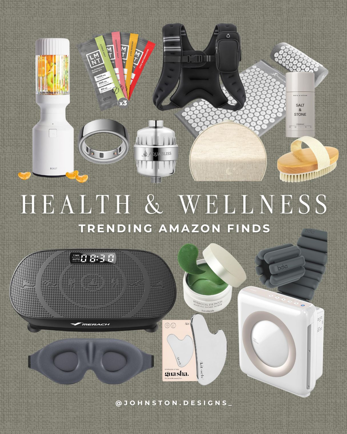 Crush your health and wellness goals with these trending Amazon finds! From workout gear to relaxation tools, make your new year fitness journey enjoyable. 

Resolutions, vibration plate, blender, electrolyte, filter, air purifier, fitness, workout, health goals, Amazon finds.
 

 #LTKActive #LTKFindsUnder100