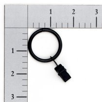 Mainstays Black Curtain Clip Rings, Set of Seven | Walmart (US)