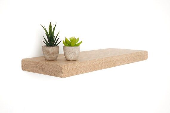 Floating Shelves Made From Solid Oak Wood Comes With Floating | Etsy UK | Etsy (UK)