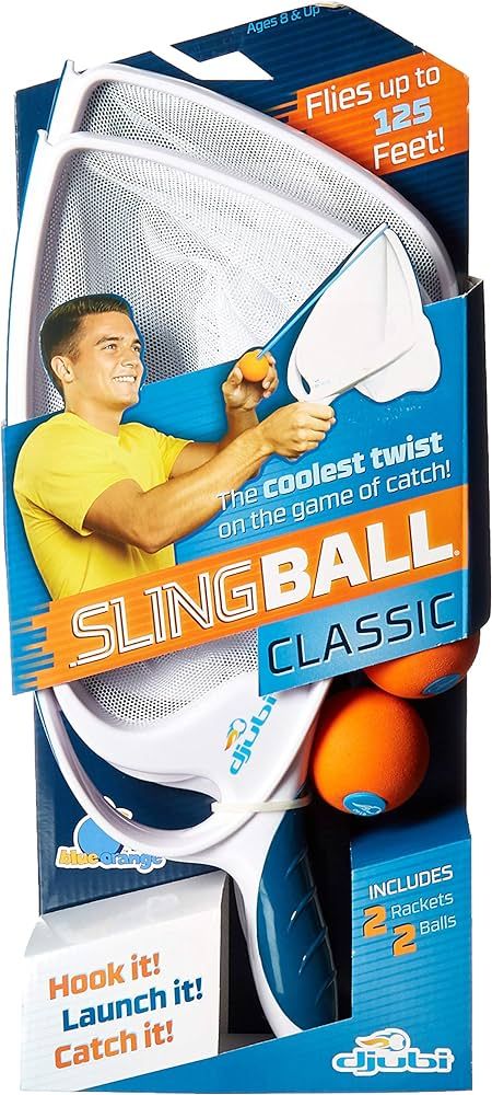 Blue Orange Djubi Classic - the Coolest New Twist on the Game of Catch!, Slingball Classic, White | Amazon (US)
