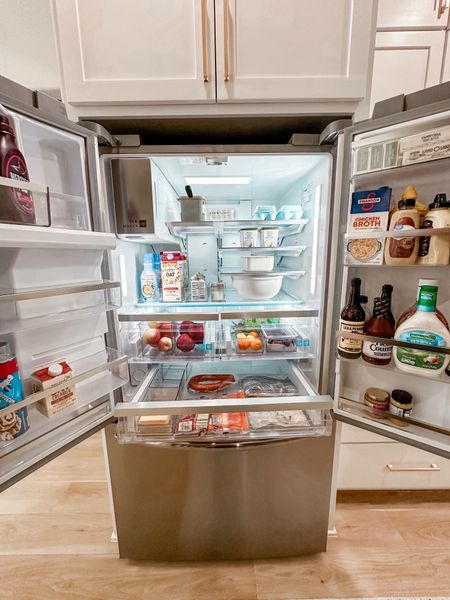 I have so many DM’s asking to see inside my fridge. 😂 Full disclaimer: It’s not an easy space for me to keep clean. #walmartpartner What I’m learning though is it’s like a pantry. You need organizers to keep things looking put together. It will stay prettier for longer if everything has a home. It’s a system. Just like I do with my house. The Home Edit bins from @Walmart have never failed me and now I have them in my fridge. Why did I not do this sooner?!?! 
#walmarthome
#fridgeorganization #fridgehacks #homeorganization #organizingfridge #fridgeorganizer #fridgeinspo #fridgegoals #tilvacuumdouspart #homeedit #2024fridgeorganization #2024homeorganization #foodorganizers

#LTKSpringSale #LTKhome #LTKfindsunder50