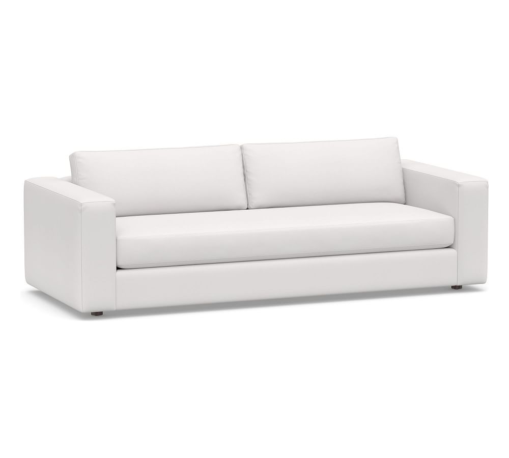 Carmel Square Wide Arm Upholstered Sofa | Pottery Barn (US)