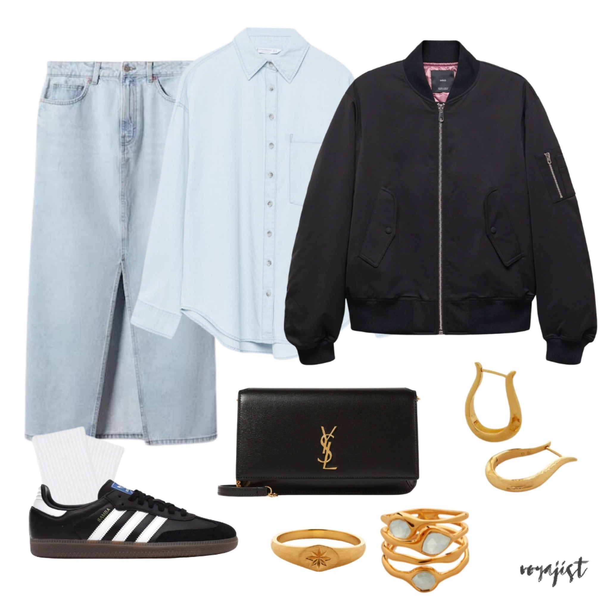 6 ways to wear a denim skirt in autumn

6) With a denim shirt, a black bomber jacket, a pair of black Adidas OG Samba and this crossover clutch bag from YSL for under £600. Style it with gold Monica Vinader jewellery.

Visit previous posts for other ways of styling denim skirt in Autumn 🍂 

Follow for more fall fashion inspo 💖

#LTKxadidas #denimoutfit #airportoutfit #denimskirt #samba

#LTKstyletip #LTKfindsunder50 #LTKitbag
