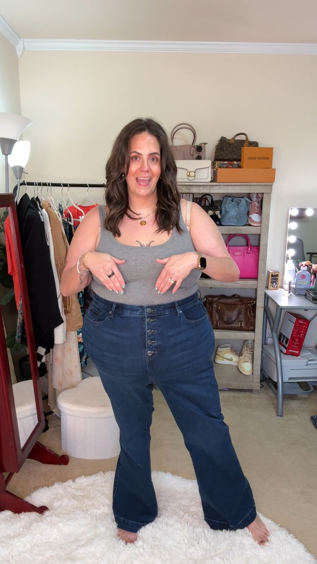 I’m trying on Torrid Jeans as someone with a large apron belly  

#LTKPlusSize #LTKStyleTip