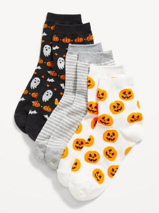 Novelty Quarter Crew Socks 3-Pack For Women | Old Navy (US)