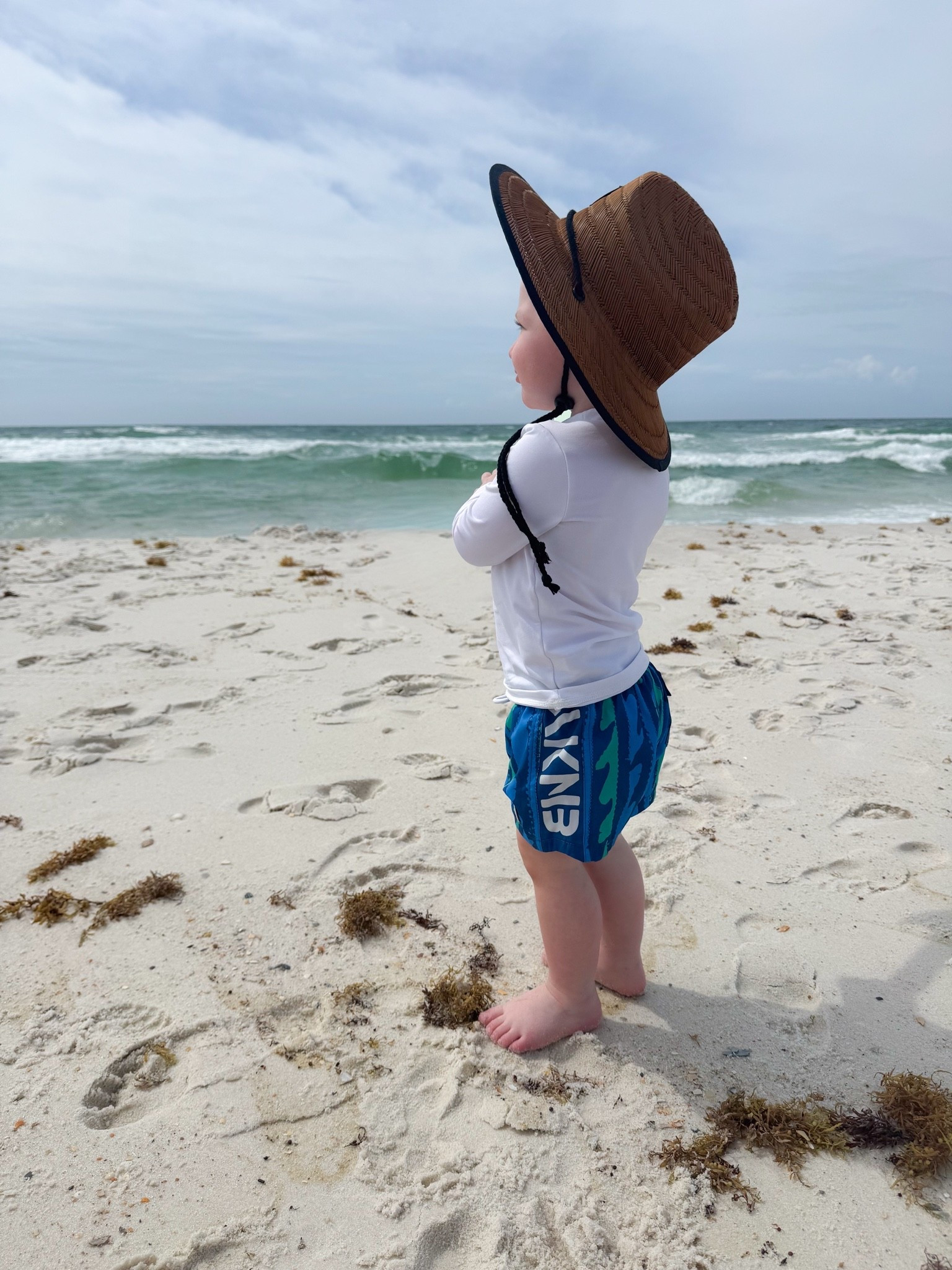Toddler beach fit! (Swim trunks and hat are Binky Bro brand, not on LTK)

#LTKKids #LTKSwim #LTKTravel