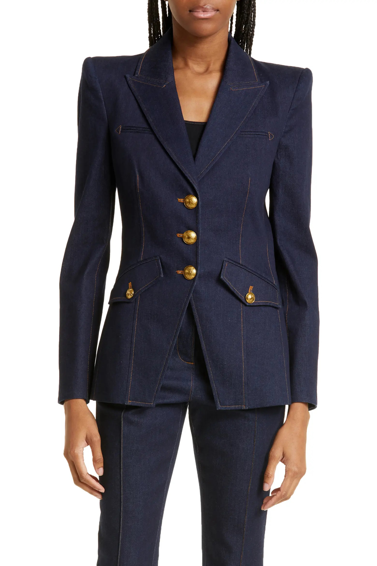 Veronica Beard Anoki Cotton Blend Denim Dickey Jacket (Women) | Nordstrom | Nordstrom