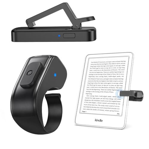 DATAFY [Case-Friendly] Remote Control Page Turner Ring for Kindle Paperwhite Oasis Scribe Kobo eReaders, Camera Camcorder Remote Controls, Page Turner Clicker for iPhone ipad Tablets with Storage Bag | Amazon (US)